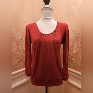 Ruched Long Sleeve Top